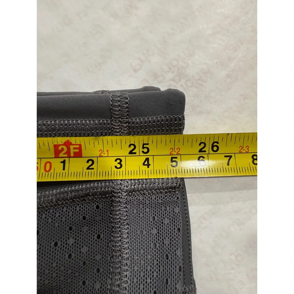 Lululemon Gray Mesh Panels High Rise Workout‎ Leggings Yoga Pants Womens Size 4